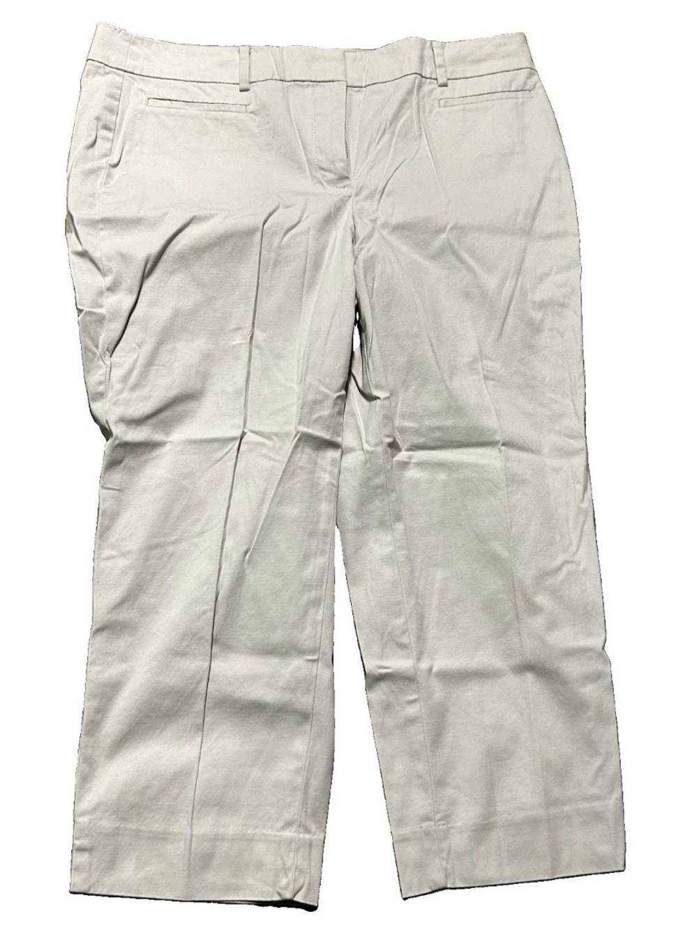 Women’s Talbots Petites The Perfect Crop Beige Khaki Pants Size 12P